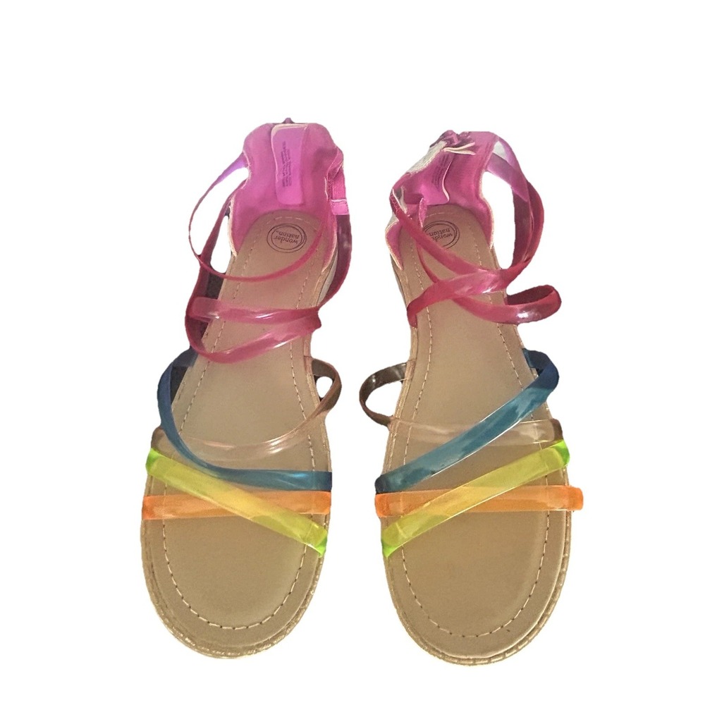 Wonder Nation Ankle-Strap rear zipper Sandals/shoe Young Girls Size 5